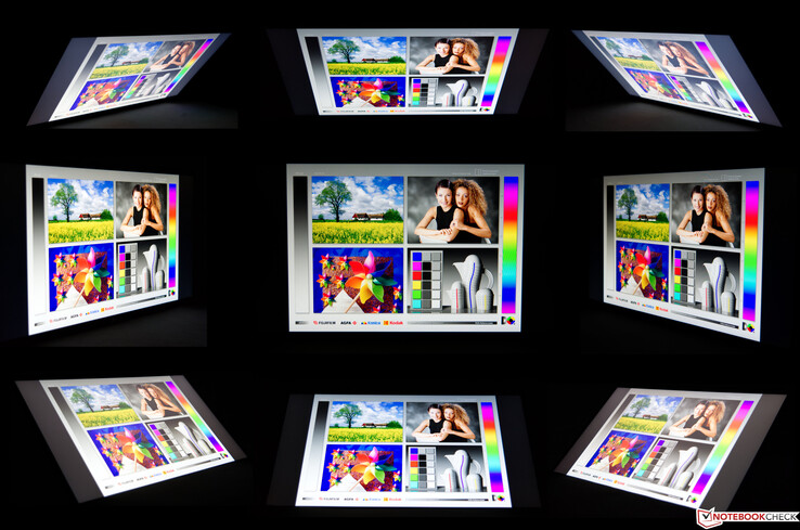 Das LG Gram 15Z90N beim Blickwinkeltest