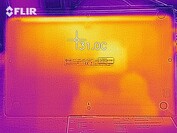 Wärmeentwicklung Unterseite (Idle)