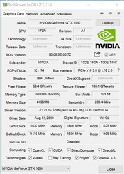 GPU-Z (manuell Übertaktet)